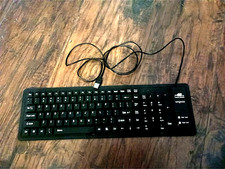 SUNGWOO Foldable Silicone Keyboard USB Wired Waterproof Rollup Keyboard for PC picture