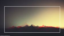 Landscape minimalism mountains cgi snow Custom Gaming Mat Desk picture