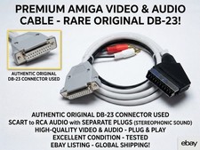AMIGA DB23 to Scart cable WITH AUDIO ,High Quality, A500, A600, A1200, A2000 picture