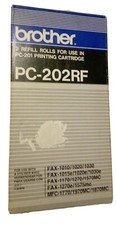 2 Pack Brother PC-202RF Thermal Transfer Refill Rolls for FAX PC-201 Cartridges picture