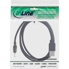 InLine USB-A to DC Power Adapter Cable 3.5x1.35mm 3m 26806C picture