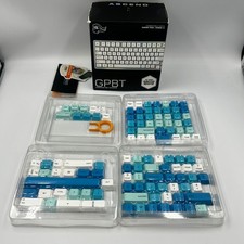 Glorious GPBT Premium PBT Keycaps Arctic White Blue Gradient 114 Keys US ANSI picture