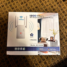 AC1200M 1200Mbps Dual-Band 2.4/5GHz WiFi Range Extender White RJ-45 picture