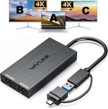 Dual 4K@60Hz Display DisplayLink Hub USB 3.1/USB C to Dual HDMI Adapter picture
