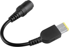7.9/5.5mm Round Jack to Square End Adapter for Lenovo Thinkpad Laptop Power Cord picture