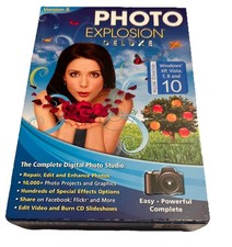 Photo Explosion Deluxe Version 5 Digital Editing Software Box NEW Unopened Box picture