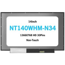 New NT140WHM-N34 Non-Touch LCD Screen Glossy HD 1366X768 Display 14inch 30Pins picture