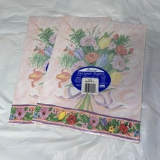 2 New Sonburn II Vintage Designer Papers Bouquet Floral 8.5
