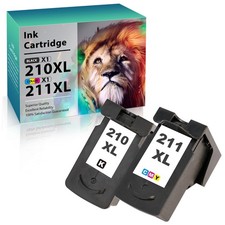2x 210XL 211XL Black Ink High Yield Cartridge fits For Canon MP490 MX360 410 420 picture