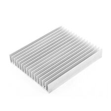 120mm x 100mm x 18mm Aluminum Slotted Cooling Fin Heatsink Silver Tone picture