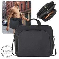 Black Laptop Bag Case With Shoulder Strap For 15