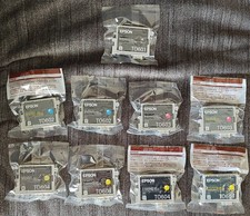 Epson Genuine Ink Cartridges Black Cyan Magenta Yellow TO601 TO602 TO603 TO604 picture