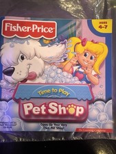 Fisher-Price Time to Play Pet Shop PC CD learn animal feed clearn care vet game picture