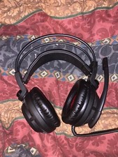 MSI DS502 Gaming Headset 7.1 Surround Sound Microphone Vibration Red LED  picture