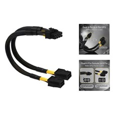 Versatile 6 Pin to 8 Pin GPU Power Adapter - Compatible with Major Brands, 24cm picture