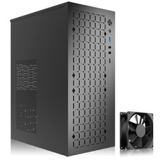TGDGAMER MATX Micro ATX Case, High Airflow Slim PC Case with 80mm Fan-Black picture