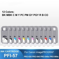 700ML PFI-57 Ink Cartridge With Ink For Canon 520 540 560s Printer 12Colors/Set picture