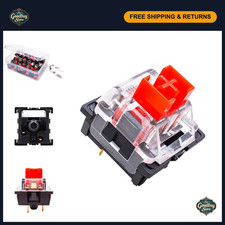 Red Mechanical Keyboard Switches - 3-Pin Linear, 45g Force, Hot-Swappable, Dustp picture
