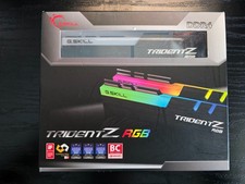 G.Skill Trident Z RGB 16GB 2x8GB DDR4-3200 CL16 F4-3200C16D-16GTZR Sealed picture