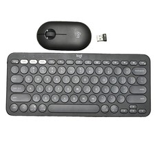 Logitech Pebble Keys 2 K380s Bluetooth Keyboard & Mouse M350s Set Tonal Graphite picture