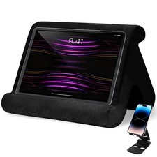 Universal Multi-Angle Tablet Stand Holder-Soft Pad Stand with black phone hol... picture