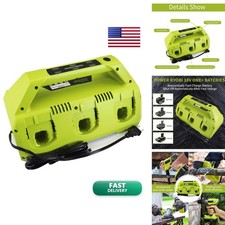 AN·GWEL 6-Port 18V Battery Charger Station Compatible Ryobi ONE KT60W200450B3 picture