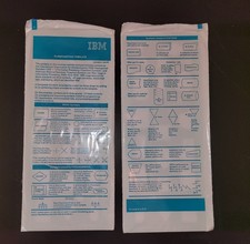 2 Vintage IBM Flowcharting Templates New/Sealed in Plastic Sleeves, GX20-8020-2 picture