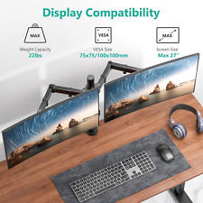 WALI Dual Monitor Desk Mount, Monitor Stand for 2 Monitors Up to 27inch, Dual picture