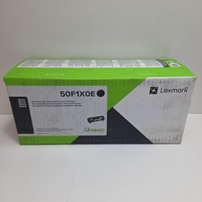 NEW GENUINE - LEXMARK 50F1X0E Extra High Yield BLACK TONER - SEALED BOX picture