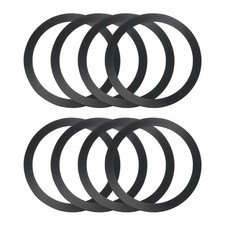 8Pcs, Magnetic Adapter Ring Magnetic Wireless Charger Conversion Kit Black picture