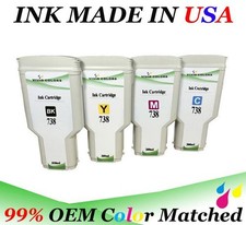 VC For HP 738 Ink Cartridge Replacement for hp Designjet T850 T950 BKCMY  300ml picture