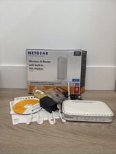 NETGEAR DG834G v4 Wireless-G Router Built-in ADSL Modem VPN Capable COMPLETE BOX picture