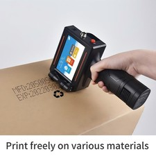 12.7mm Portable Handheld Inkjet Printer Auto Count Date Barcode picture