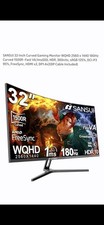 SANSUI 32-Inch Curved Gaming Monitor WQHD 180Hz 1ms HDR10 Adaptive-Sync HDMI DP picture