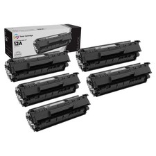 LD Compatible Replacements for HP Q2612A / 12A 5PK Black Laser Toner Cartridges picture