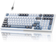 K98SE Mechanical Gaming Keyboard, 98 Keys LED Backlit Programmable, 96% Wired Co picture