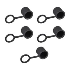 5Pcs Silicone BNC-B Anti-Dust Stopper Cap Cover for Female Jack Black picture