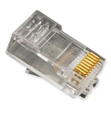 ICC PLUG 8P8C OVAL ENTRY SOLID 100PK ICMP8P8SRD UPC 633758001786 picture