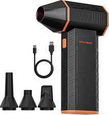 WOLFBOX Megaflow 50 Compressed Air Duster, 110,000 RPM, 3-Gear Adjustable picture