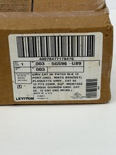 Leviton 5G596-U89 GigaMax 5E Universal 12-Port Patch Block, Cat 5E NEW picture