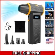 Eco-Friendly Electric Air Duster - 5 Nozzles, LED Display for Powerful Cleaning picture
