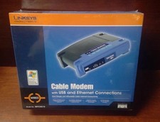 Linksys BEFCMU10 Cable Modem with USB and Ethernet Connections NIB picture