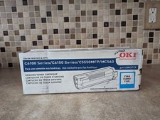 GENUINE OKIDATA 43865719 C6100 C6150 C5550MFP CYAN TONER CARTRIDGE picture