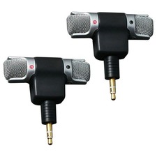 2 Pcs Auxiliary Microphone for Computer Mini Stereo External Laptop picture