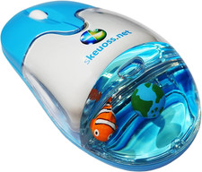 Frutiger Aero Aqua Mouse - Clear Blue USB-C Rechargeable Wireless & Bluetooth picture