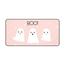 Halloween Ghost Desk Mat, Cute Office Decor, Boo Mat, Personalized Desk  picture