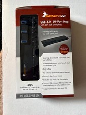Hornettek 10-Port USB 3.0 Hub - HT-USB3HUB10 Open Box picture