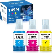Compatible T49M Sublimation Ink Replacement for T49M Cyan Magenta Yel Autofill picture