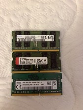 Assorted 48GB DDR4 Laptop RAM Lot SO-DIMM 3200MHz 3x 16GB Kingston Samsung Hynix picture