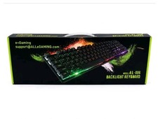 e-gaming AL-006 Rainbow LED Effect Keyboard Backlight 104 Waterproof Keycaps NEW picture